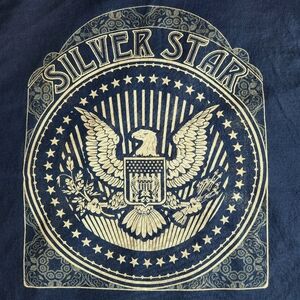 Silver Star American Eagle MMA UFC Fighter Black 2XL Graphic T-Shirt USA Made Te